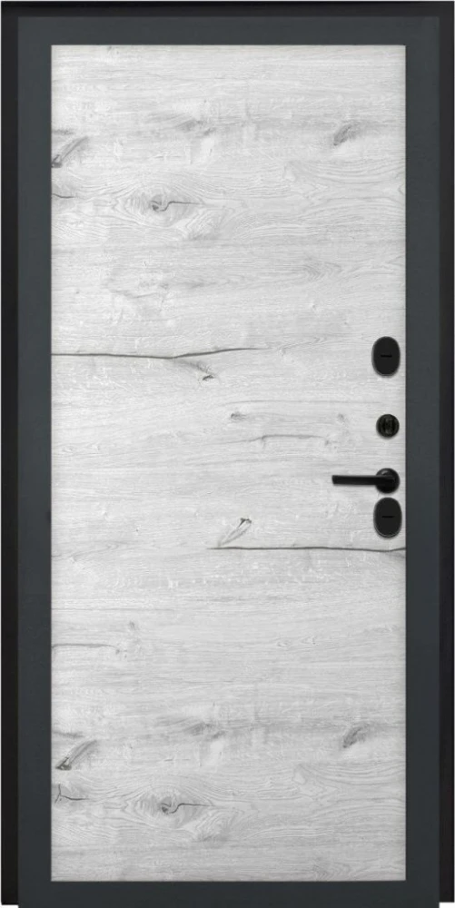 Входная дверь ДвериПРО Модель L-48 Без фрезеровки Дуб арктик горизонт DPRO201319 внутренняя сторона