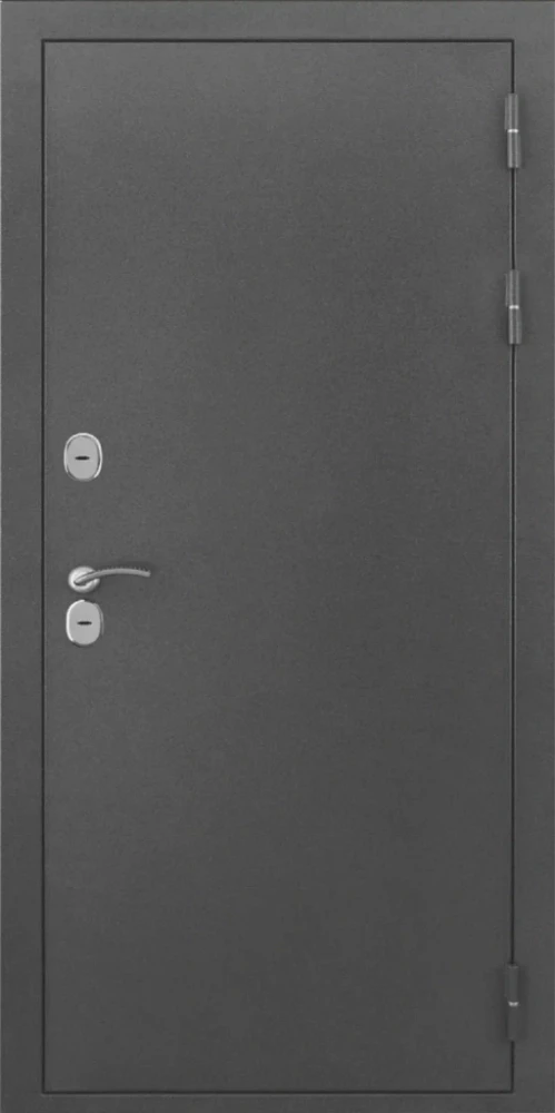 Входная дверь ДвериПРО L-Термо серебро ФЛ-185 (10мм, ПВХ ясень белый) DPRO201174 внешняя сторона